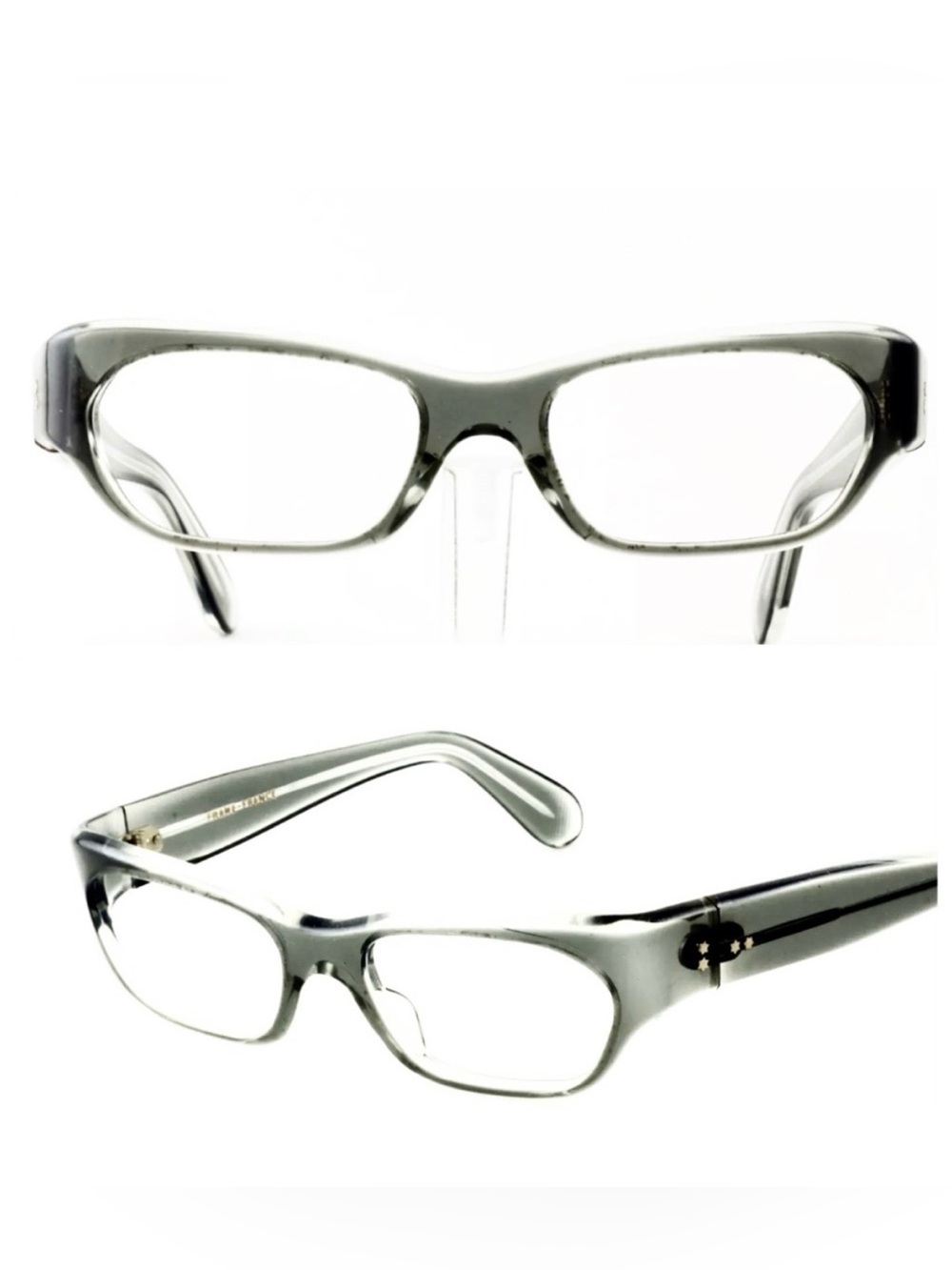 1960’s Vintage Translucent Gray Eyeglasses